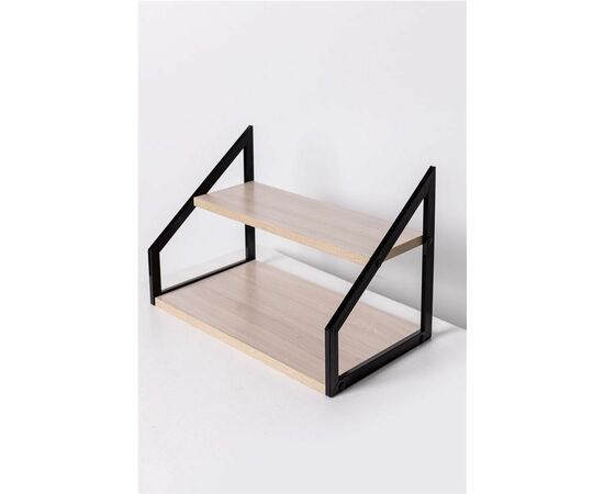 Стеллаж Ангули 250х450 настенный-настольный (ясень шимо светлый), изображение 2 | Интернет магазин мебели и декора LifeDekor