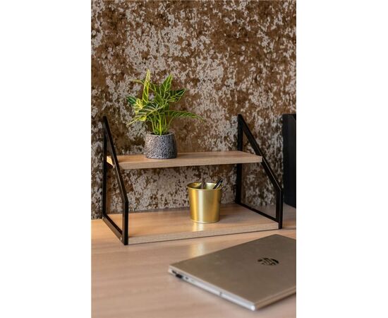 Стеллаж Ангули 250х450 настенный-настольный (ясень шимо светлый), изображение 3 | Интернет магазин мебели и декора LifeDekor