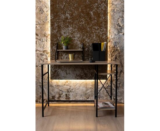 Стеллаж Ангули 250х450 настенный-настольный (ясень шимо светлый), изображение 5 | Интернет магазин мебели и декора LifeDekor