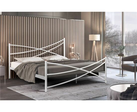 Кровать Лиана (180х200/металлическое основание) Белый | Интернет магазин мебели и декора LifeDekor