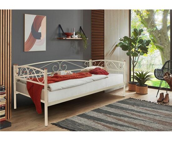 Кушетка Оптима Люкс (90х190/металлическое основание) Бежевый | Интернет магазин мебели и декора LifeDekor