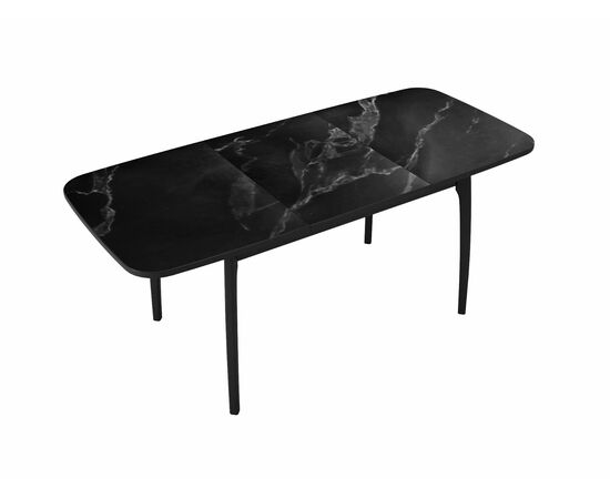 Стол DikLine MK15 Керамика Черный мрамор/подстолье черное/опоры черные, изображение 6 | Интернет магазин мебели и декора LifeDekor