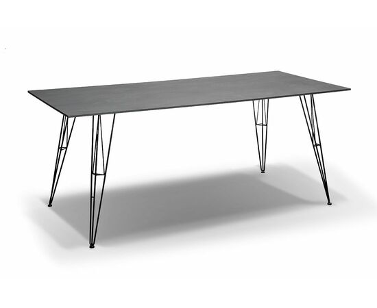 "Руссо" обеденный стол из HPL 150х80см, цвет серый гранит | Интернет магазин мебели и декора LifeDekor