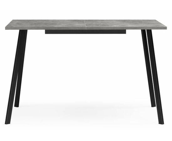 Стол деревянный Кортни 120 (160) x 80 бетон светлый / черный матовый, изображение 5 | Интернет магазин мебели и декора LifeDekor