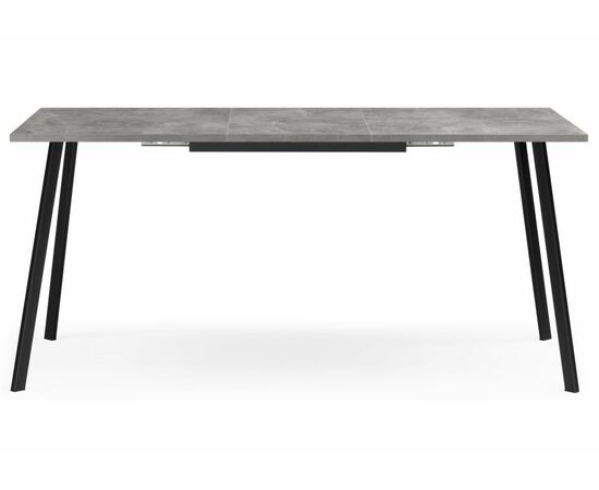 Стол деревянный Кортни 120 (160) x 80 бетон светлый / черный матовый, изображение 7 | Интернет магазин мебели и декора LifeDekor