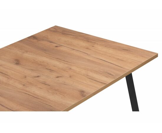 Стол деревянный Кортни 120 (160) x 80 дуб крафт золотой / черный матовый, изображение 8 | Интернет магазин мебели и декора LifeDekor