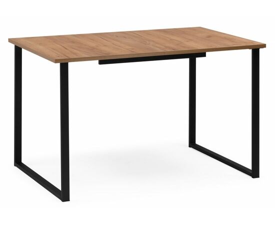 Стол деревянный Лиман 120 (160) x 80 дуб крафт золотой / черный матовый | Интернет магазин мебели и декора LifeDekor