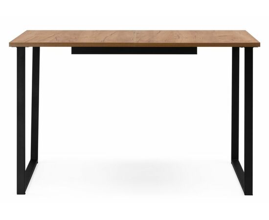 Стол деревянный Лиман 120 (160) x 80 дуб крафт золотой / черный матовый, изображение 2 | Интернет магазин мебели и декора LifeDekor