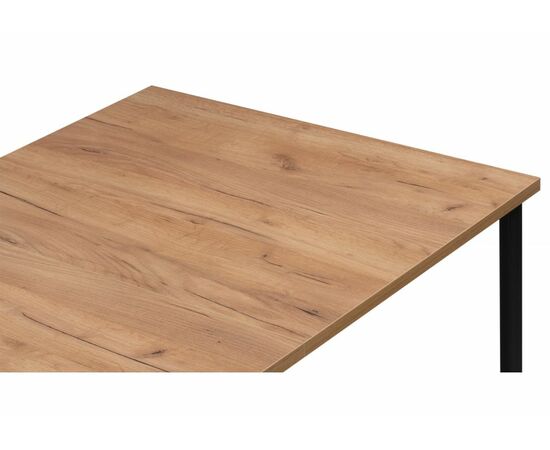 Стол деревянный Лиман 120 (160) x 80 дуб крафт золотой / черный матовый, изображение 7 | Интернет магазин мебели и декора LifeDekor