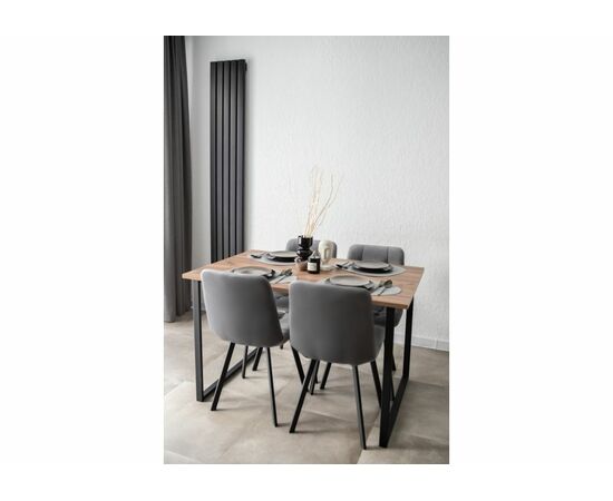 Стол деревянный Лиман 120 х 80 дуб крафт табачный / черный матовый, изображение 10 | Интернет магазин мебели и декора LifeDekor