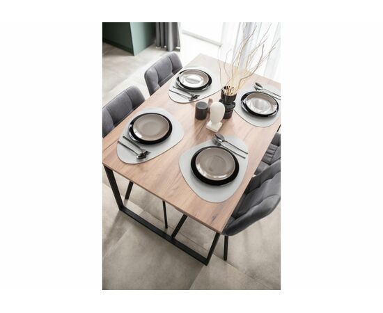 Стол деревянный Лиман 120 х 80 дуб крафт табачный / черный матовый, изображение 13 | Интернет магазин мебели и декора LifeDekor