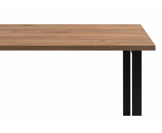 Стол деревянный Лиман 120 х 80 дуб крафт золотой / черный матовый, изображение 4 | Интернет магазин мебели и декора LifeDekor