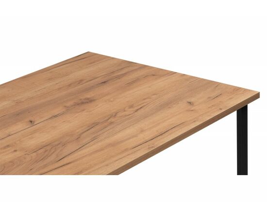 Стол деревянный Лиман 120 х 80 дуб крафт золотой / черный матовый, изображение 5 | Интернет магазин мебели и декора LifeDekor