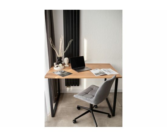 Стол деревянный Лиман 120 х 80 дуб крафт золотой / черный матовый, изображение 13 | Интернет магазин мебели и декора LifeDekor