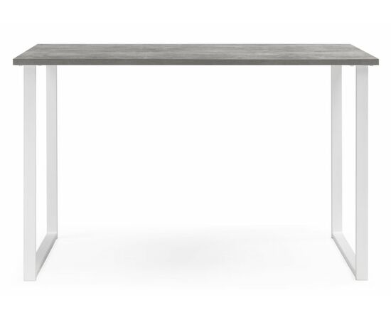 Стол деревянный Лиман 120 x 80 бетон светлый / белый матовый, изображение 3 | Интернет магазин мебели и декора LifeDekor
