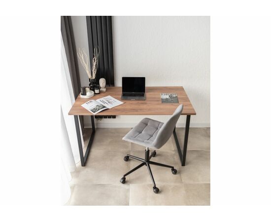 Стол деревянный Лиман 140 х 80 дуб крафт табачный / черный матовый, изображение 9 | Интернет магазин мебели и декора LifeDekor