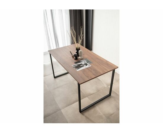 Стол деревянный Лиман 140 х 80 дуб крафт табачный / черный матовый, изображение 10 | Интернет магазин мебели и декора LifeDekor