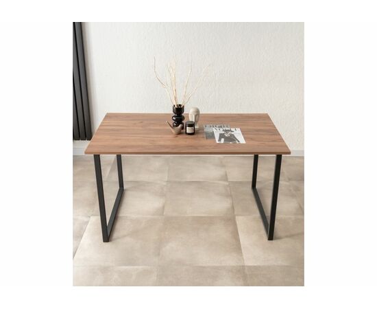 Стол деревянный Лиман 140 х 80 дуб крафт табачный / черный матовый, изображение 11 | Интернет магазин мебели и декора LifeDekor