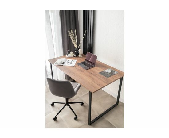 Стол деревянный Лиман 140 х 80 дуб крафт табачный / черный матовый, изображение 12 | Интернет магазин мебели и декора LifeDekor