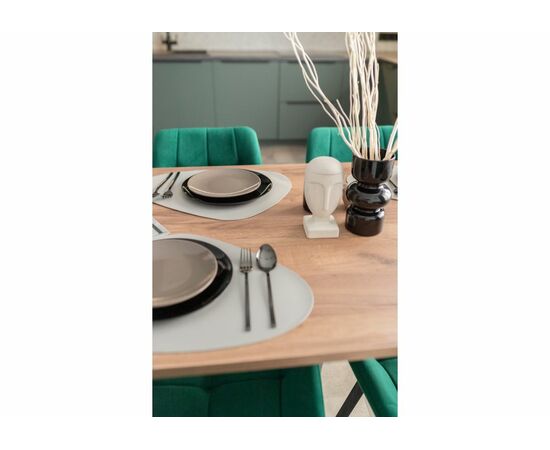 Стол деревянный Лиман 140 х 80 дуб крафт табачный / черный матовый, изображение 13 | Интернет магазин мебели и декора LifeDekor