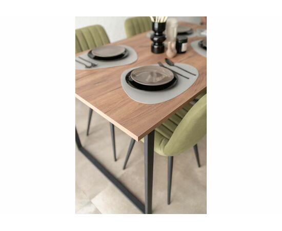 Стол деревянный Лиман 140 х 80 дуб крафт табачный / черный матовый, изображение 14 | Интернет магазин мебели и декора LifeDekor