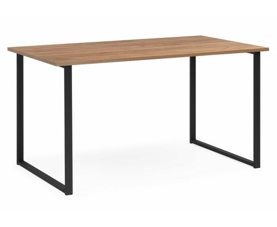 Стол деревянный Лиман 140 х 80 дуб крафт золотой / черный матовый | Интернет магазин мебели и декора LifeDekor