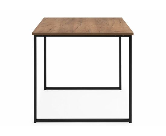 Стол деревянный Лиман 140 х 80 дуб крафт золотой / черный матовый, изображение 3 | Интернет магазин мебели и декора LifeDekor