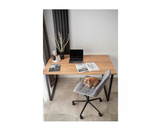 Стол деревянный Лиман 140 х 80 дуб крафт золотой / черный матовый, изображение 7 | Интернет магазин мебели и декора LifeDekor