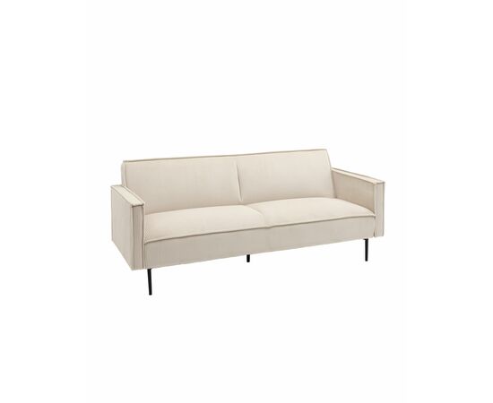 Диван прямой Кассель велюр рельефный молочный | Интернет магазин мебели и декора LifeDekor