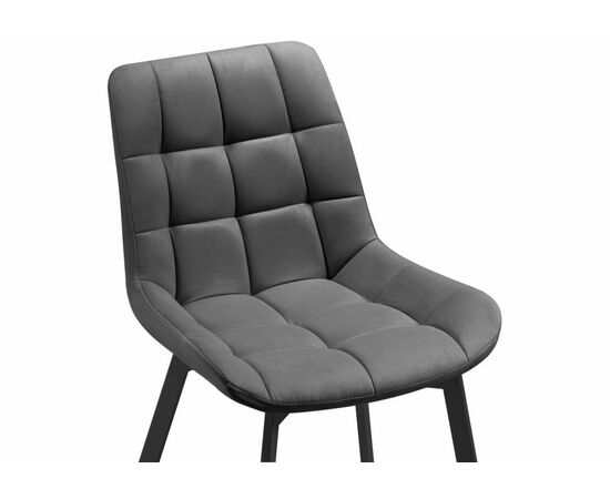 Стул на металлокаркасе Стронг 4 шт темно-серый / черный, изображение 8 | Интернет магазин мебели и декора LifeDekor