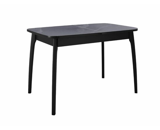 Стол DikLine MK15 Керамика Серый мрамор/подстолье черное/опоры черные | Интернет магазин мебели и декора LifeDekor