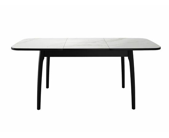 Стол DikLine MK15 Керамика Белый мрамор/подстолье черное/опоры черные, изображение 8 | Интернет магазин мебели и декора LifeDekor