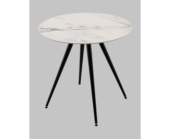 Стол Ники круглый столешница керамика Ice Jade 800, изображение 3 | Интернет магазин мебели и декора LifeDekor