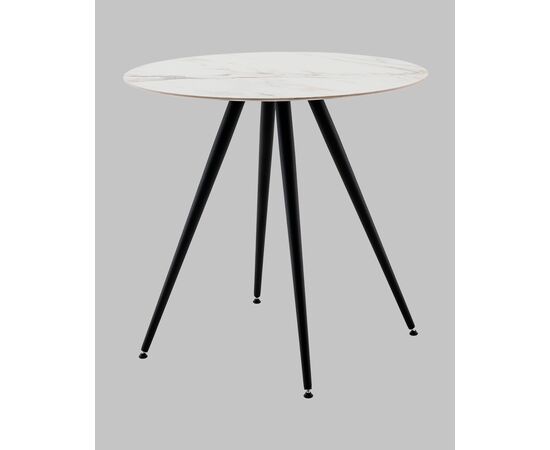 Стол Ники круглый столешница керамика Ice Jade 800, изображение 2 | Интернет магазин мебели и декора LifeDekor