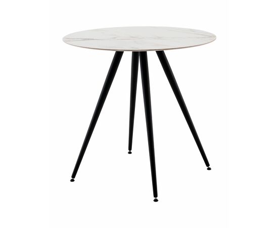 Стол Ники круглый столешница керамика Ice Jade 800 | Интернет магазин мебели и декора LifeDekor