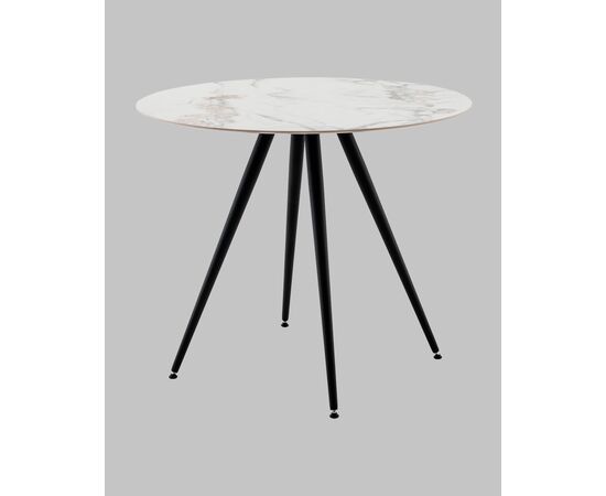 Стол Ники круглый столешница керамика Ice Jade 900, изображение 2 | Интернет магазин мебели и декора LifeDekor