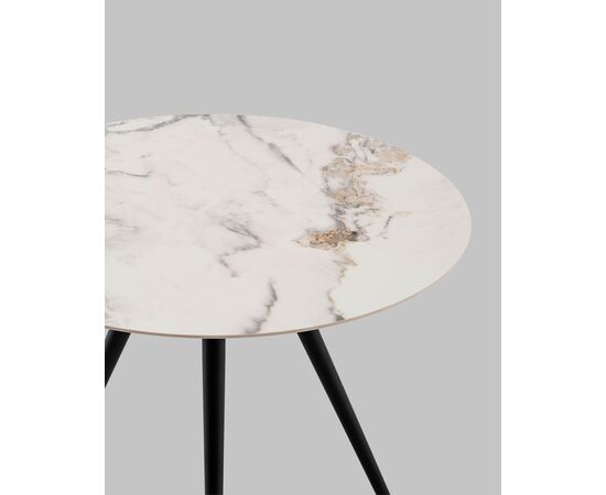 Стол Ники круглый столешница керамика Ice Jade 900, изображение 6 | Интернет магазин мебели и декора LifeDekor