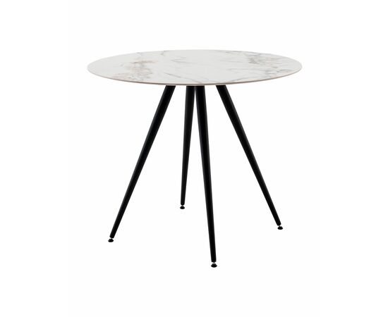 Стол Ники круглый столешница керамика Ice Jade 900 | Интернет магазин мебели и декора LifeDekor