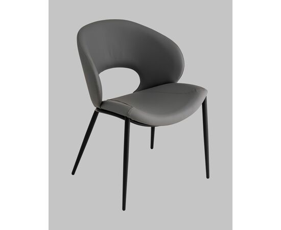 Стул Вивьен экокожа серый, изображение 2 | Интернет магазин мебели и декора LifeDekor