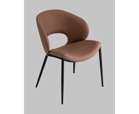 Стул Вивьен экокожа светло-коричневый, изображение 2 | Интернет магазин мебели и декора LifeDekor