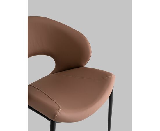 Стул Вивьен экокожа светло-коричневый, изображение 8 | Интернет магазин мебели и декора LifeDekor