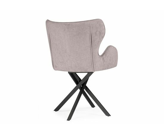 Стул на металлокаркасе Карлайл латте brendy smoke 04 / черный, изображение 4 | Интернет магазин мебели и декора LifeDekor