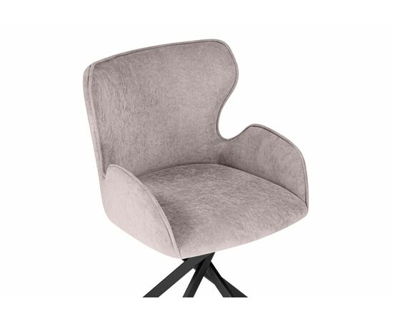 Стул на металлокаркасе Карлайл латте brendy smoke 04 / черный, изображение 5 | Интернет магазин мебели и декора LifeDekor