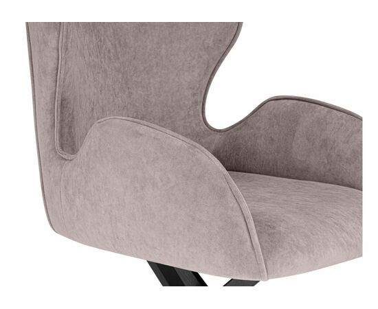 Стул на металлокаркасе Карлайл латте brendy smoke 04 / черный, изображение 6 | Интернет магазин мебели и декора LifeDekor