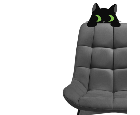 Стул на металлокаркасе Стронг 4 шт темно-серый / черный, изображение 11 | Интернет магазин мебели и декора LifeDekor