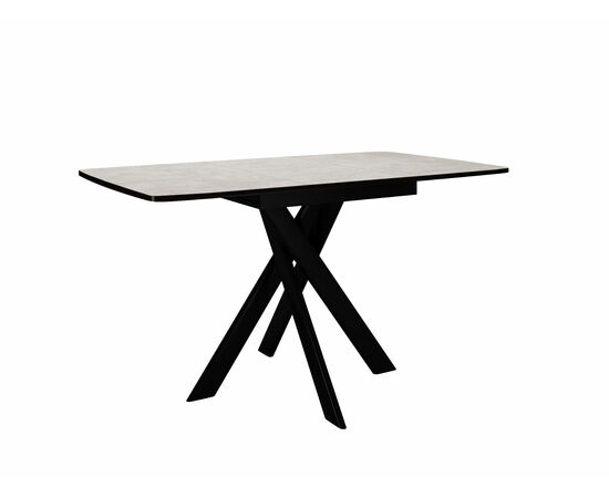 Стол DikLine DB110 Хромикс белый/опоры черные, изображение 4 | Интернет магазин мебели и декора LifeDekor