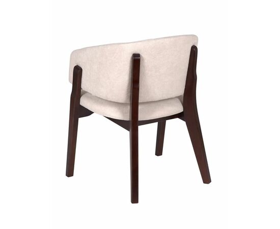 Кресло Милана (темный тон / ткань Т2 - ваниль), изображение 3 | Интернет магазин мебели и декора LifeDekor