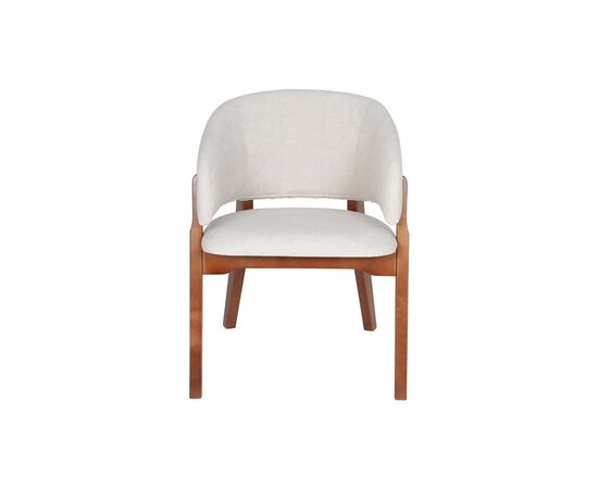 Кресло Милана (средний тон / ткань Т2 - ваниль), изображение 2 | Интернет магазин мебели и декора LifeDekor