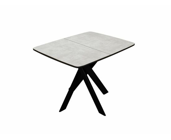 Стол DikLine DB110 Хромикс белый/опоры черные, изображение 8 | Интернет магазин мебели и декора LifeDekor