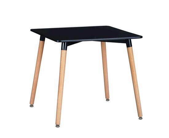 Стол EAMES 2 черный 80*80 см | Интернет магазин мебели и декора LifeDekor